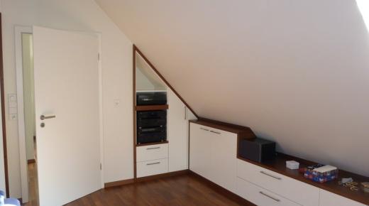 Einbaumöbel Dachgeschoß Schlafzimmer