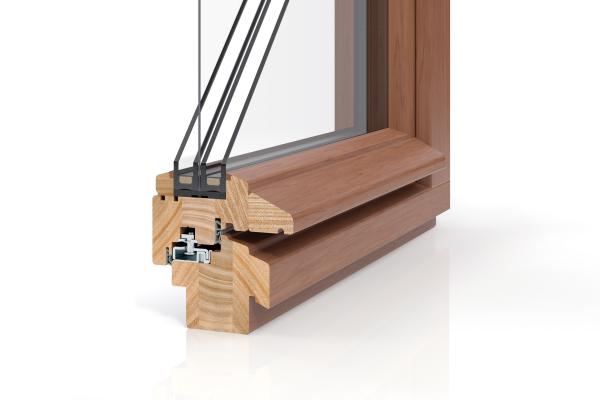 Profilquerschnitt PaXcontur 78 Denkmal Altbau Holzfenster mit Einbruchschutz