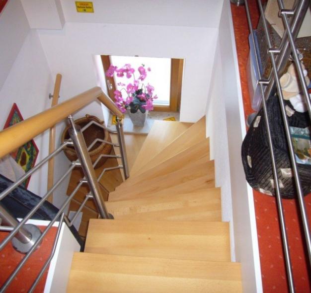 Treppe vom Dachboden